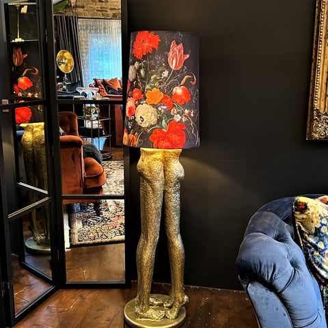 Floor Lamp Gold Shady Lovers with Shade