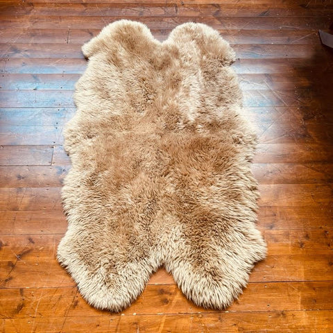 Sheepskin Rug Quad in Taupe (185 x 105cm approx)