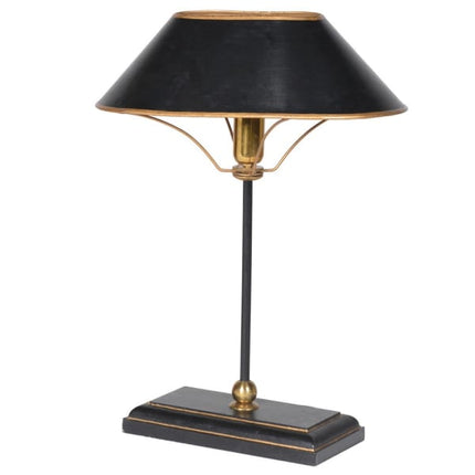 Gold and Black Table Lamp with Shade - Clearance