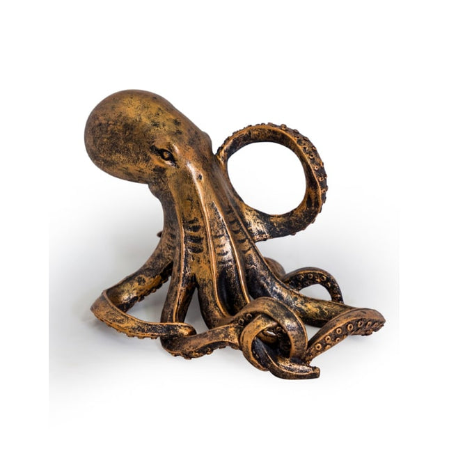 Antique Bronze Octopus Wine Bottle Holder