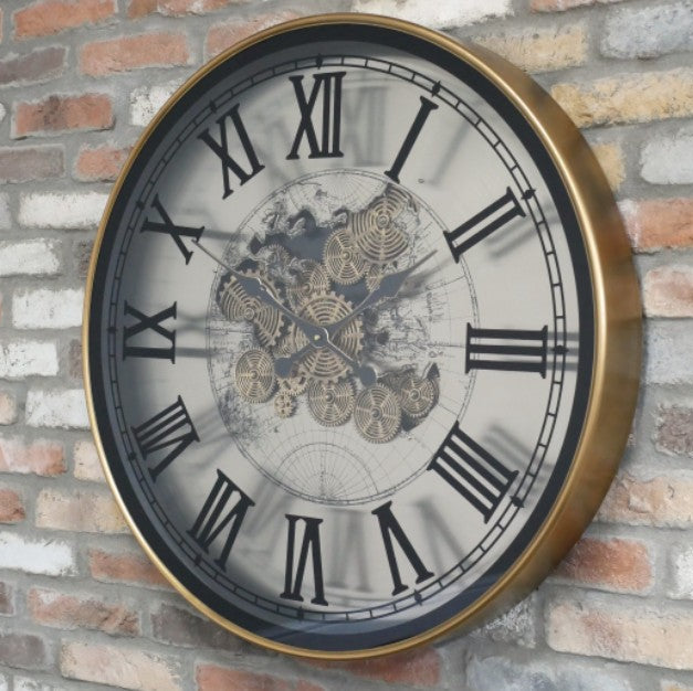 Antique Gear Clock With Numerals