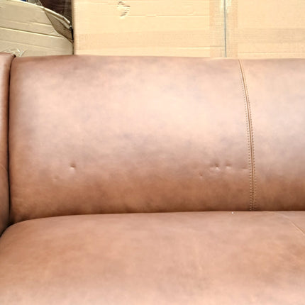 Armitage 2 Seater Sofa in Brandy Leather - Ex Display