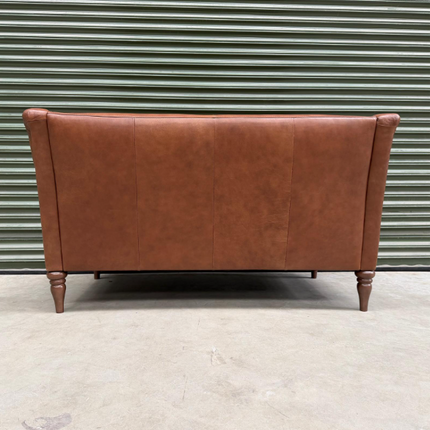 Armitage 2 Seater Sofa in Brandy Leather - Ex Display