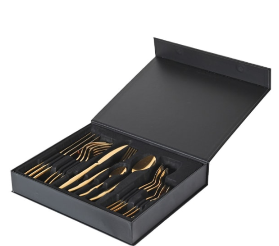 16 Piece Gold Cutlery Set in Gift Box