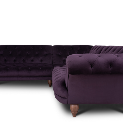 Oskar Italia Chesterfield in Plush Velvet