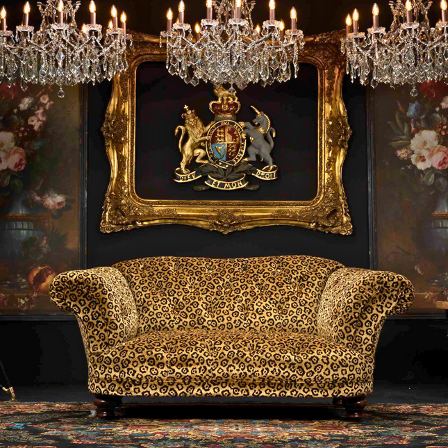 Oskar Chesterfield in Animal Velvet