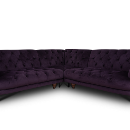 Oskar Italia Chesterfield in Plush Velvet