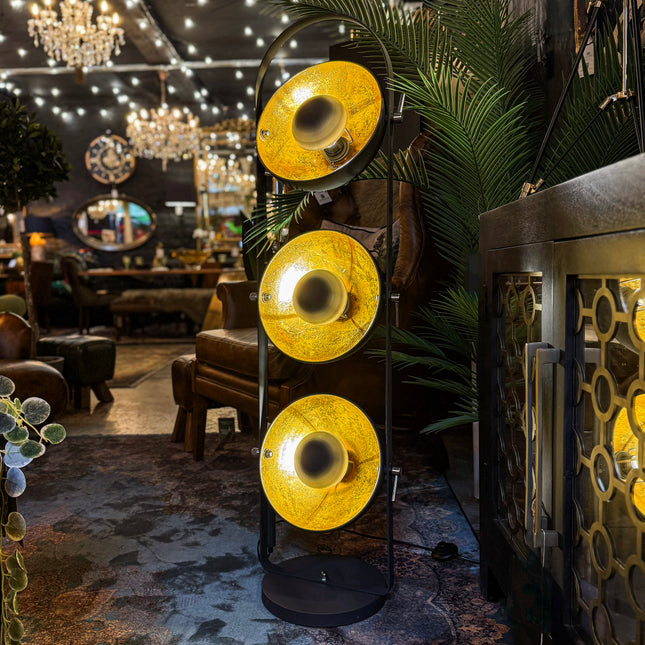 3-Light Vertical Spotlight Floor Lamp