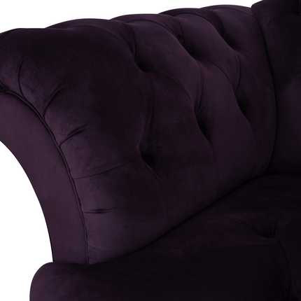 Oskar Italia Chesterfield in Plush Velvet