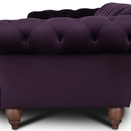 Oskar Italia Chesterfield in Plush Velvet