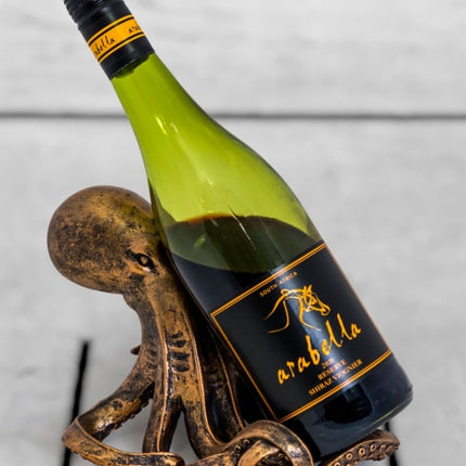 Antique Bronze Octopus Wine Bottle Holder