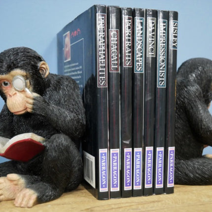 Pair Of Reading Monkeys Bookends