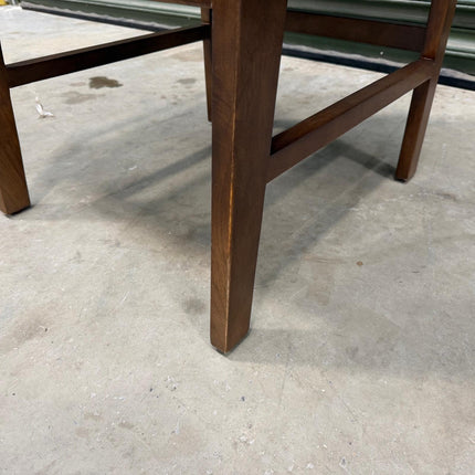 Kodu Dining Chair with Arms in Dark Brown Leather -  Ex Display