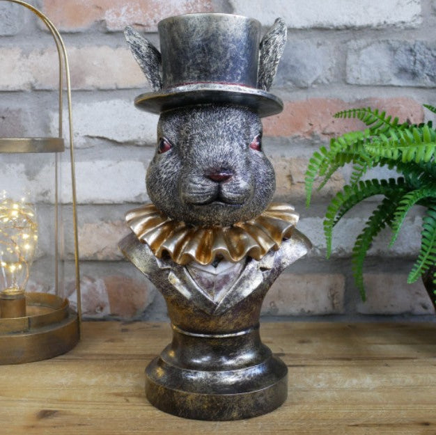 Gentry Silver Rabbit Bust