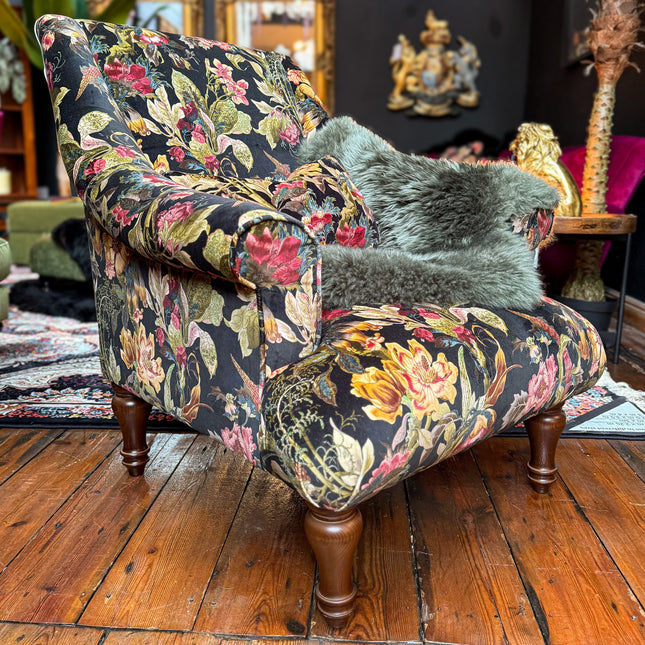 Osborn Armchair in Hepworth Midnight Floral - New