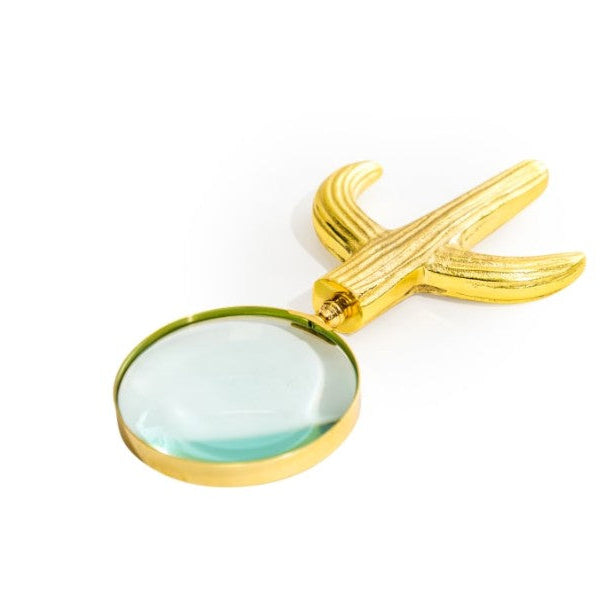 Gold Cactus Magnifying Glass