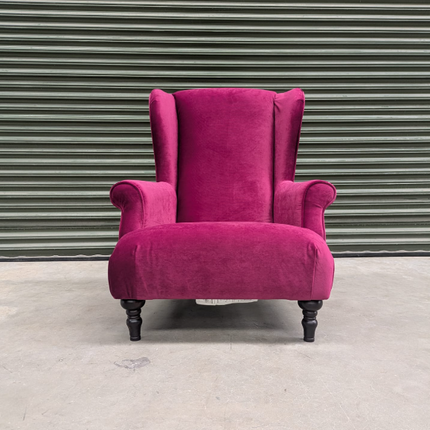 Ashley Armchair in Richmond Pink Glamour Velvet- Ex Display