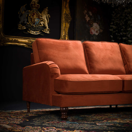 Albert Right Hand Facing Chaise Sofa Velvet