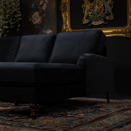 Albert Right Hand Facing Chaise Sofa Velvet