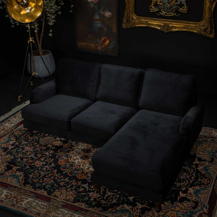 Albert Right Hand Facing Chaise Sofa Velvet