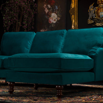 Albert Right Hand Facing Chaise Sofa Velvet