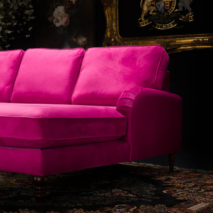 Albert Right Hand Facing Chaise Sofa Velvet