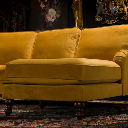 Albert Right Hand Facing Chaise Sofa Velvet