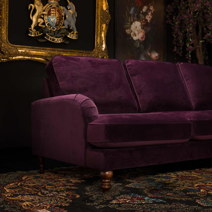 Albert Right Hand Facing Chaise Sofa Velvet