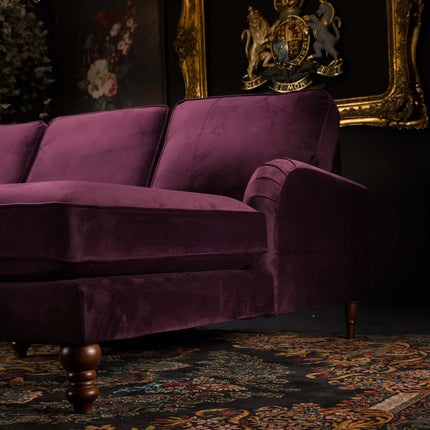 Albert Right Hand Facing Chaise Sofa Velvet