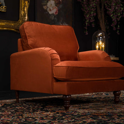 Albert Armchair in Plush Velvet