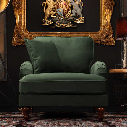 Albert Armchair in Plush Velvet