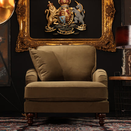 Albert Armchair in Plush Velvet