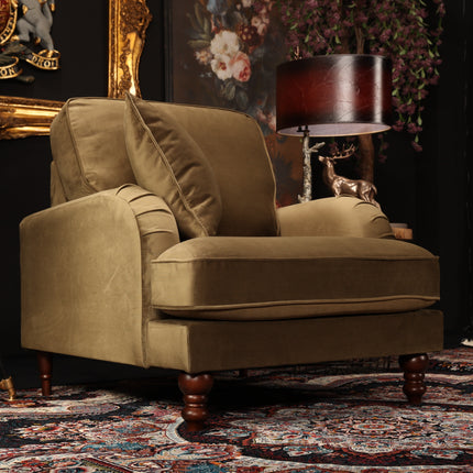 Albert Armchair in Plush Velvet