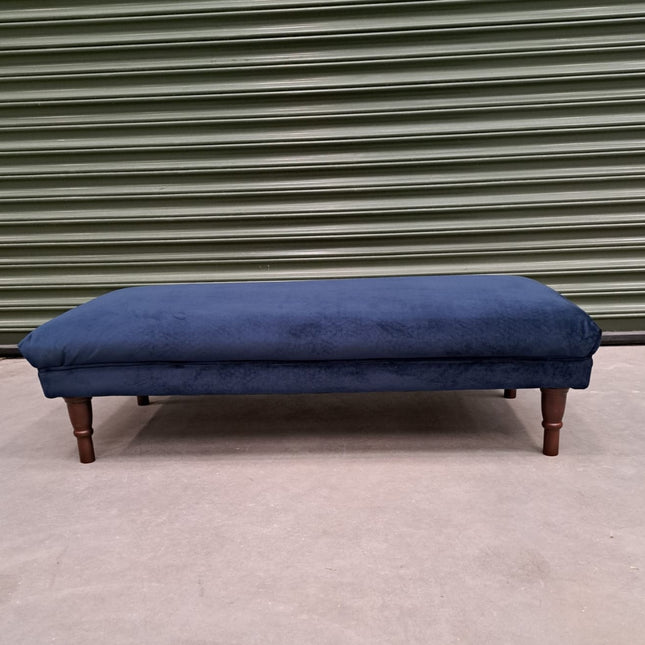 Albert Footstool in Navy- Clearance