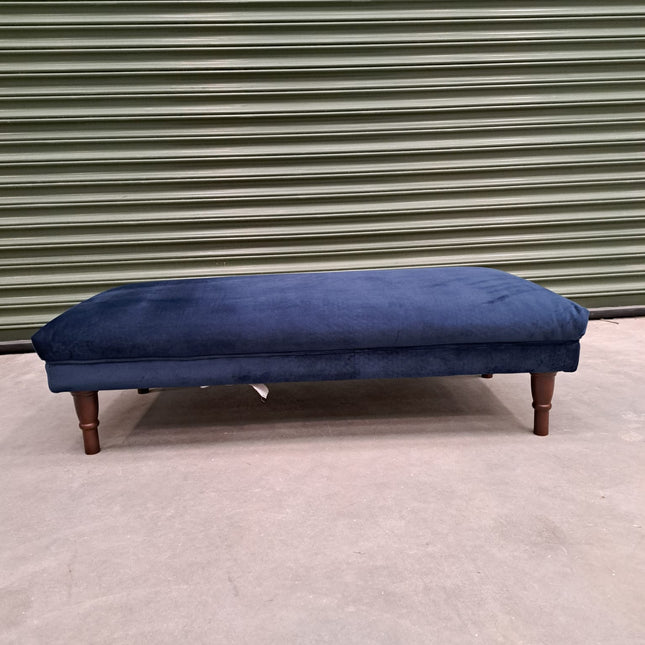 Albert Footstool in Navy- Clearance