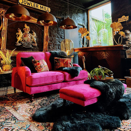 Albert in Plush Cerise Velvet