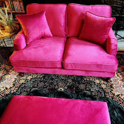 Albert in Plush Cerise Velvet