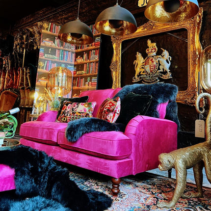 Albert in Plush Cerise Velvet