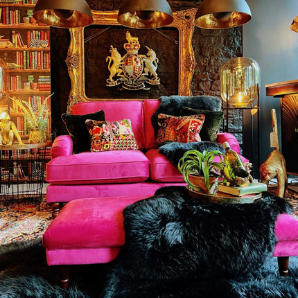 Albert in Plush Cerise Velvet