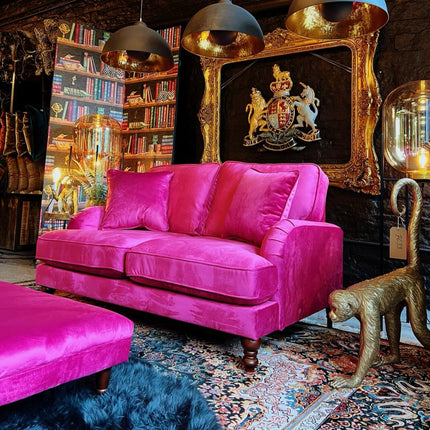 Albert in Plush Cerise Velvet