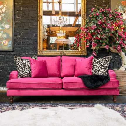 Albert in Plush Cerise Velvet