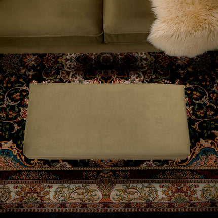 Albert Footstool in Plush Velvet