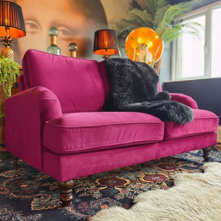 Albert in Plush Cerise Velvet