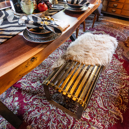 Aluminium Antique Gold Bench