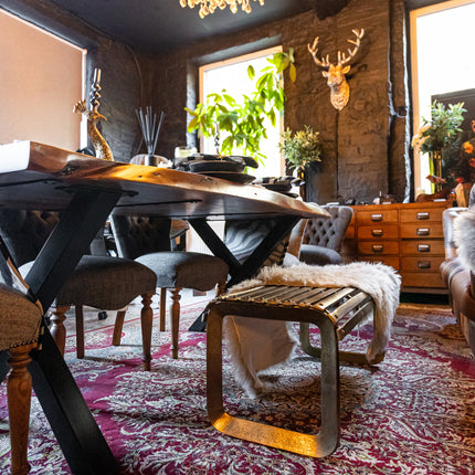 Aluminium Antique Gold Bench