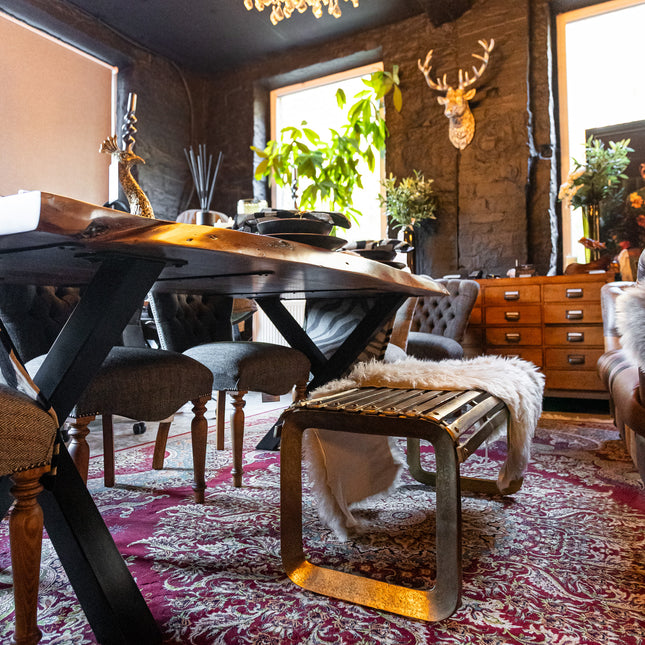 Aluminium Antique Gold Bench