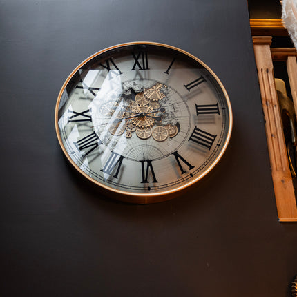Antique Gear Clock With Numerals