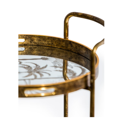 Antique Gold Drinks Trolley - New