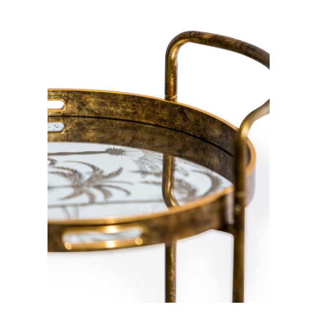 Antique Gold Drinks Trolley - New
