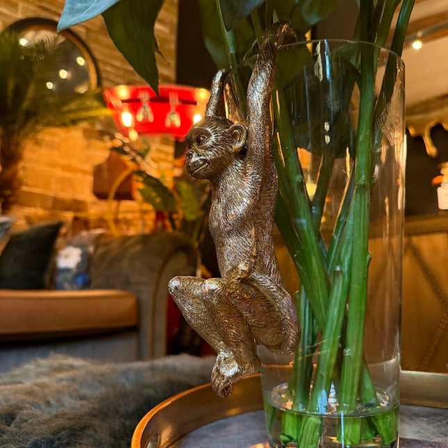 Antique Gold Hanging Monkey